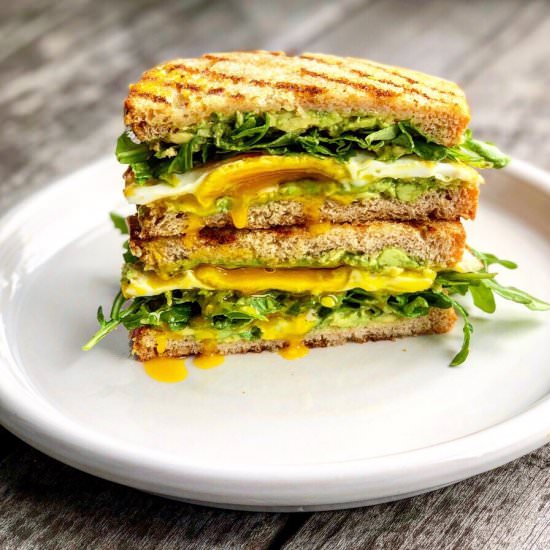 avocado toast & egg sandwich - Recipe photo by Jackie Newgent