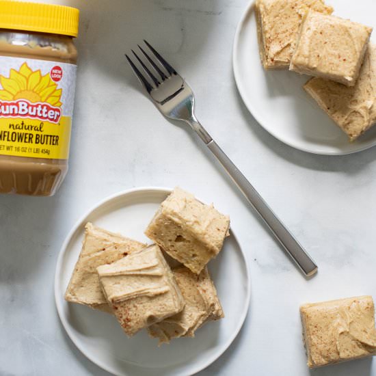 Banana + SunButter Sheet Cake - Recipe photo by Orchids and Sweet Tea