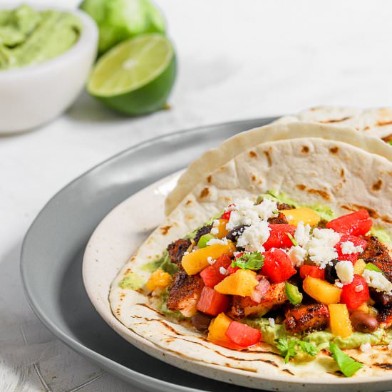 Fish Tacos with Watermelon Salsa - Recipe photo by SprinklesandSeaSalt