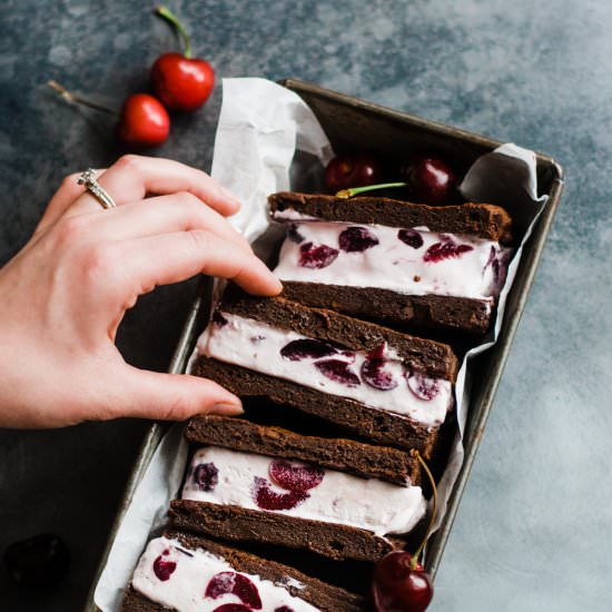 Black Forest Ice Cream Sandwiches - Recipe photo by bluebowlrecipes