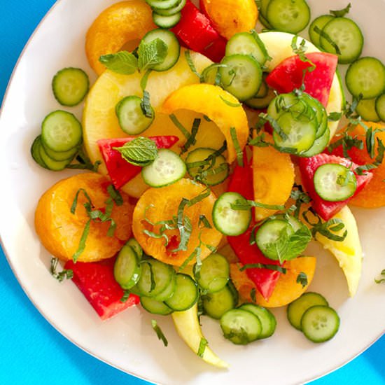 Watermelon Cucumber Mint Salad - Recipe photo by healthyfeels