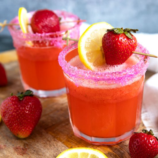 Strawberry Vodka Cocktail - Recipe photo by Lemon blossoms