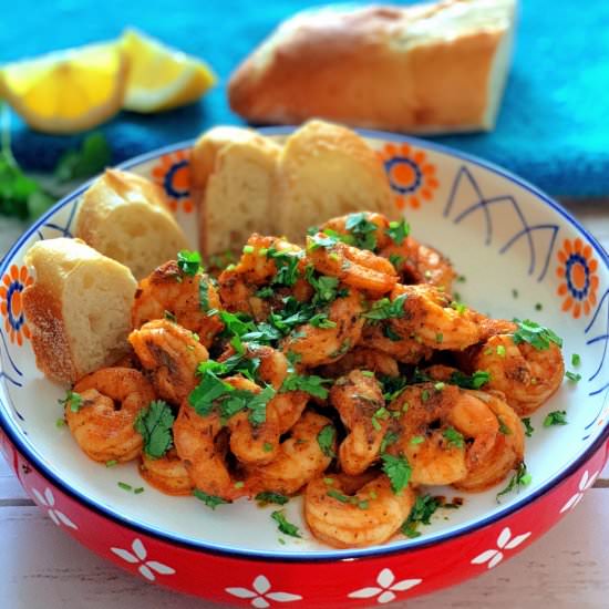 Cajun Shrimps - Recipe photo by thefoodieexpress
