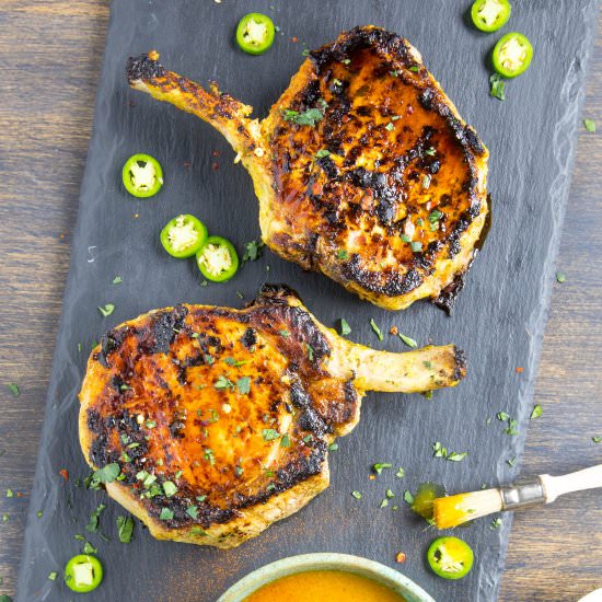 Grilled Pork Chops - Recipe photo by ChiliPepperMadness