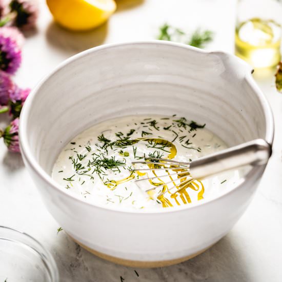 Greek Yogurt Salad Dressing - Recipe photo by foolproofliving.com