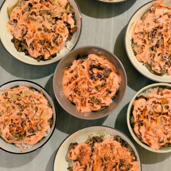 Beef Mentaiko Rice Bowl - Recipe photo by Jaja Bakes