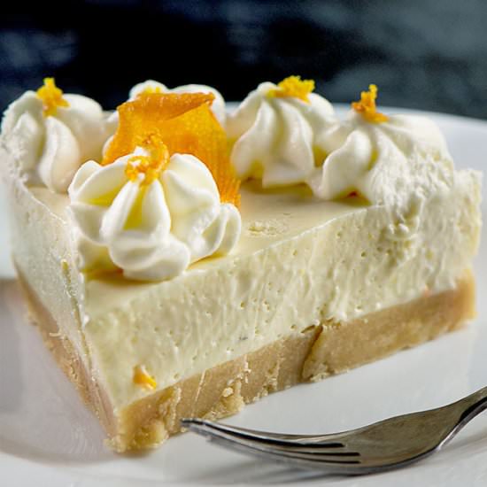 NO BAKE ORANGE CHEESECAKE - Recipe photo by Chefjar