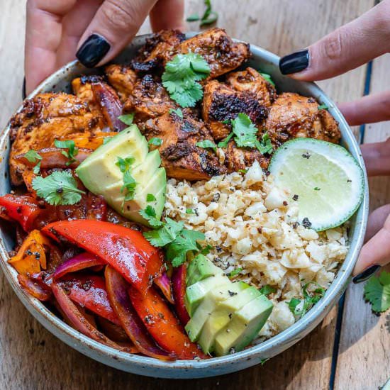 Chipotle Chicken Bowl - Recipe photo by Blondelish.com
