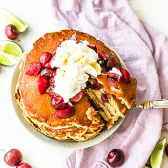 Cherry limeade pancakes - Recipe photo by ltully