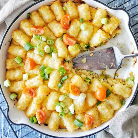 Tater Tot Breakfast Frittata - Recipe photo by SweetCaramelSunday