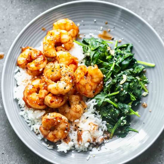 Easy Maple Soy Shrimp - Recipe photo by cookingforkeeps