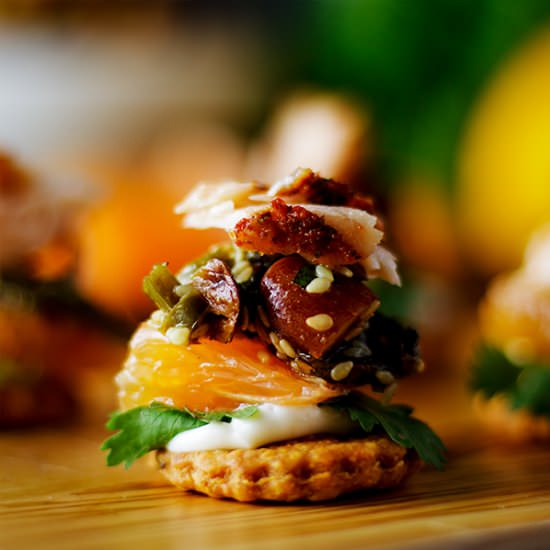 Orange Cedar Roasted Salmon Bites - Recipe photo by A Little and A Lot