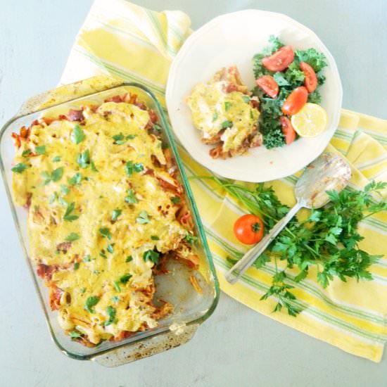Baked Ziti with Sausage - Recipe photo by APinchofCrazy