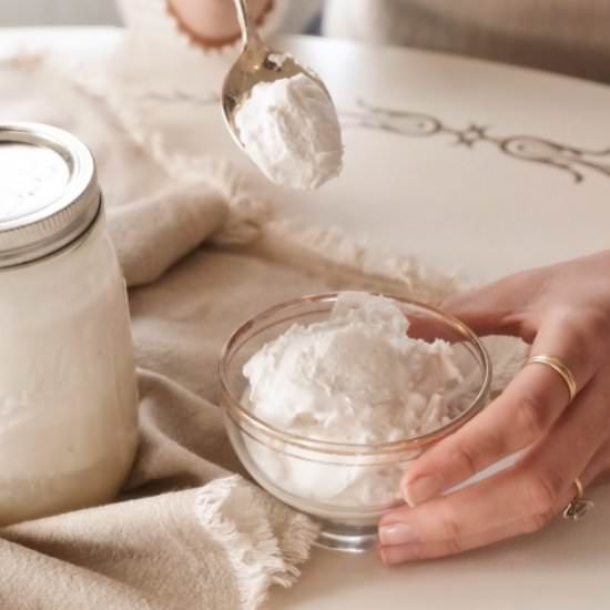 DIY probiotic coconut yogurt recipe - Recipe photo by thetruespoon