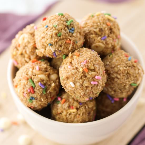 Gluten-free Funfetti Snack Balls - Recipe photo by milehighmitts