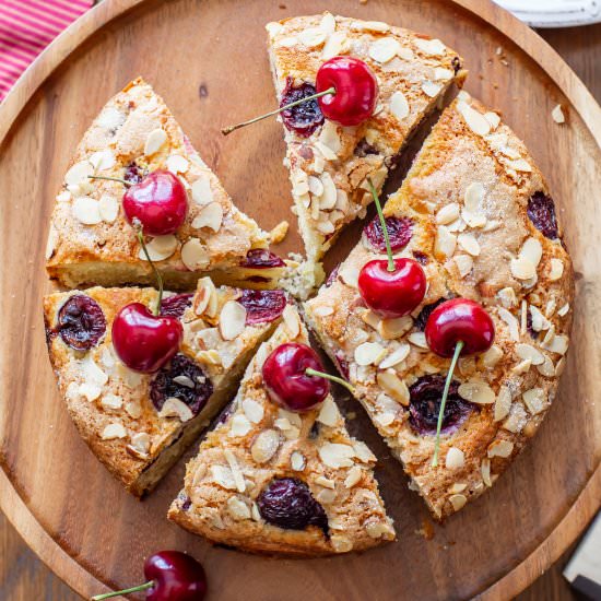 Cherry Almond Breakfast Cake - Recipe photo by Savingroomfordessert