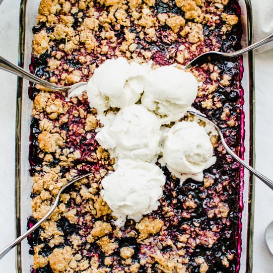 The Best Freezer Fruit Crumble - Recipe photo by SweetCayenne