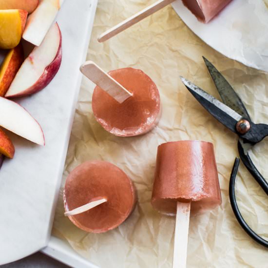 Peach Tea Popsicles - Recipe photo by apleasantlittlekitchen