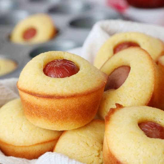 Corn Dog Muffins - Recipe photo by TheAnthonyKitchen.com