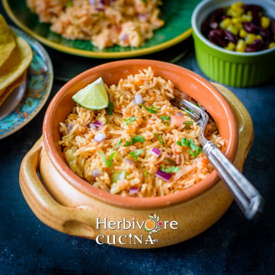 Instant Pot Mexican Rice - Recipe photo by Herbivore Cucina