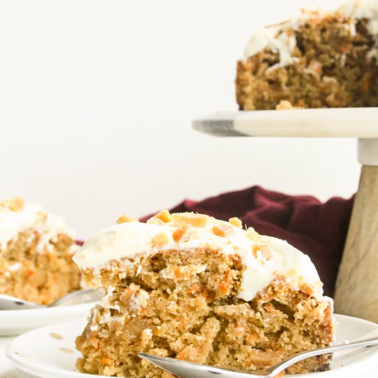 Carrot Ginger Cake - Recipe photo by The Desserted Girl
