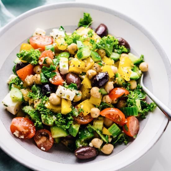Mediterranean Chickpea Salad - Recipe photo by asimplepalate
