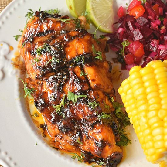 Grilled Cilantro Lime Chicken - Recipe photo by Savory Bites