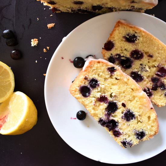 Lemon and Blueberry Loaf Cake - Recipe photo by donnadundasblog