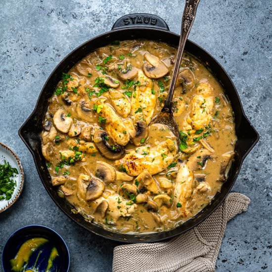Chicken Stroganoff - Recipe photo by supergoldenbakes