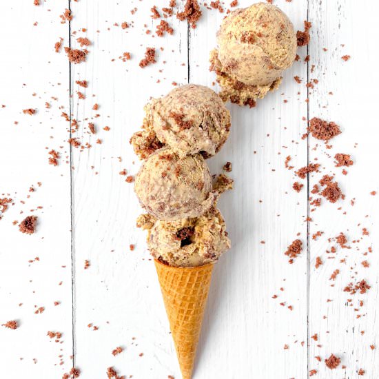 Butterscotch ice cream with cake - Recipe photo by katethebaker