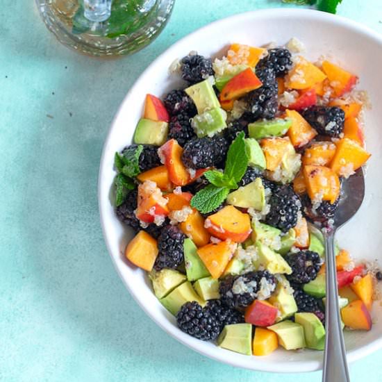 Summer fruit salad with Quinoa - Recipe photo by healingtomato
