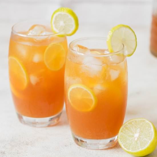 Honey Sweetened Ice Lemon Tea - Recipe photo by currytrail