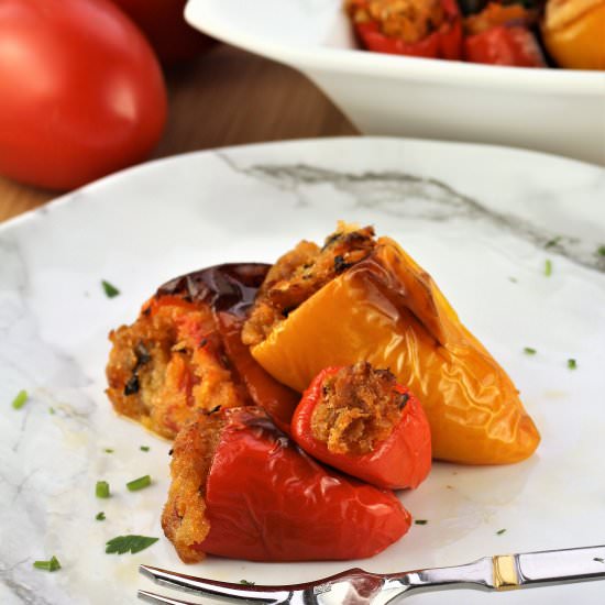 Stuffed Sweet Mini Peppers - Recipe photo by Mangia Bedda