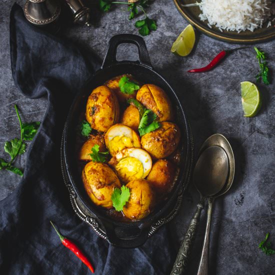 Hasher Dim Kosha (Duck Egg Curry) - Recipe photo by Gastronomic Bong