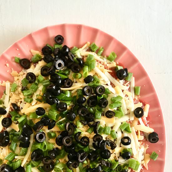 7 Layer Dip - Recipe photo by Rainbow Delicious