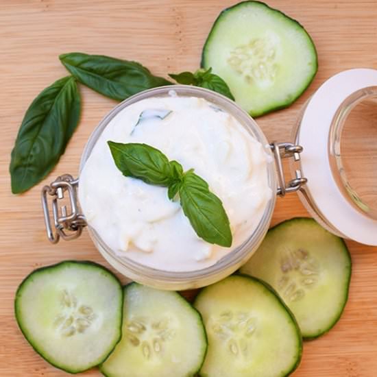Basil Tzatziki Sauce Recipe - Recipe photo by ADkitchen