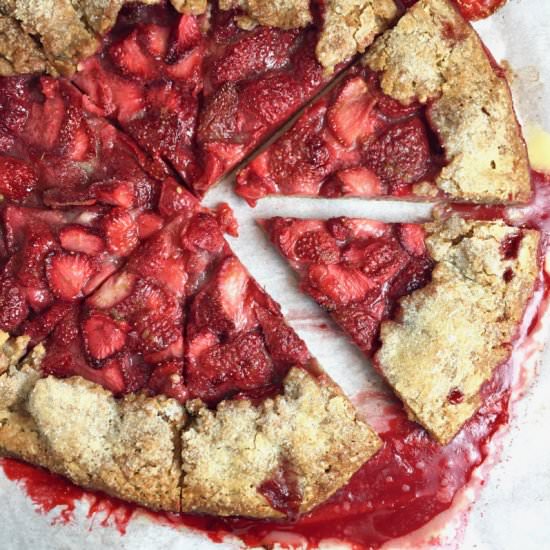 Strawberry Galette - Recipe photo by thebrookcook.wordpress.com