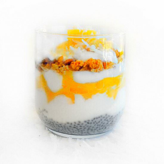 Pina Colada Breakfast Parfait - Recipe photo by EasycookingwithMolly