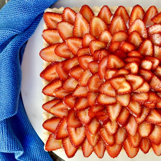 Strawberry Tart - Recipe photo by simmerandsauce