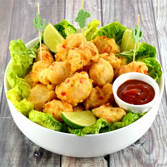 Shrimp Fritters - Recipe photo by pattysaveurs