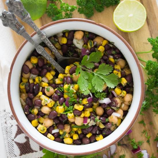 Mexican Bean Salad with Corn - Recipe photo by adinutza