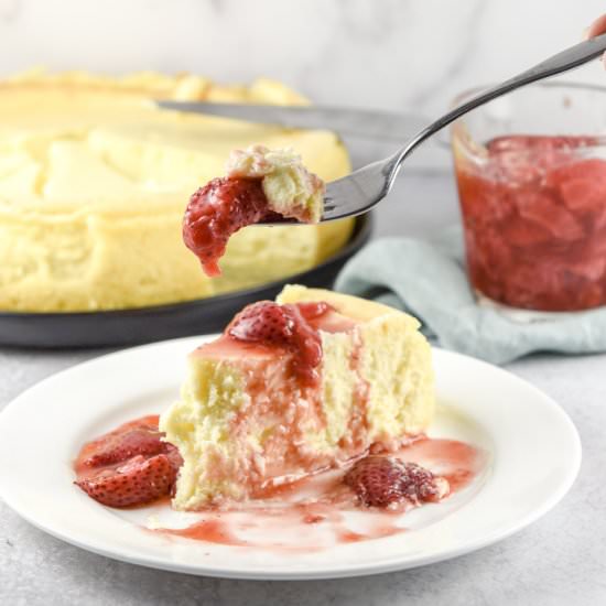 Creamy Cheesecake Recipe - Recipe photo by Dishesdelish