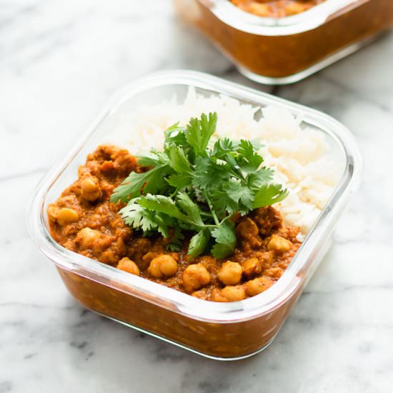 Chana Masala | Easy + Meal Prep! - Recipe photo by The Plant Riot