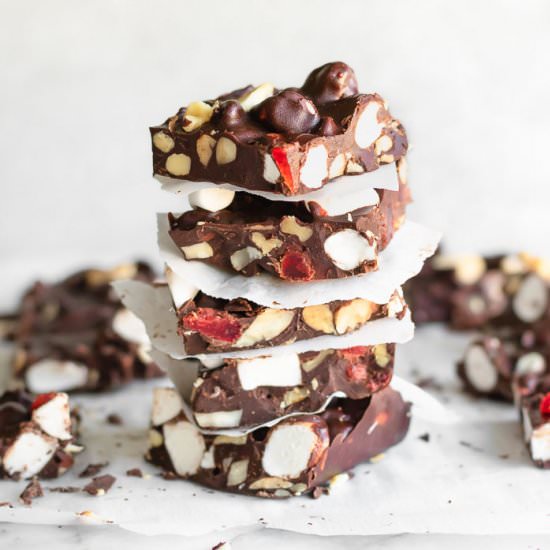 Rocky Road Bark | Vegan Choc Treat! - Recipe photo by The Plant Riot