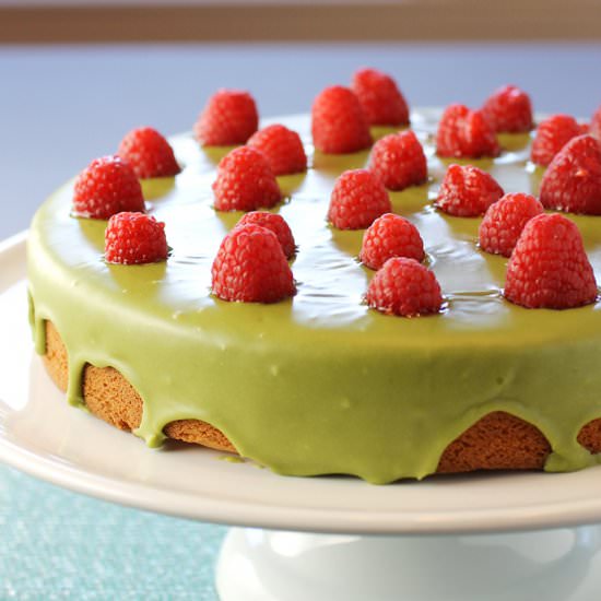 Raspberry Mochi Butter Cake - Recipe photo by Food Gal