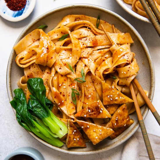 Homemade Noodles with Peanut Sauce - Recipe photo by healthynibblesandbits