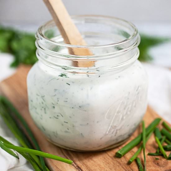 Easy Homemade Ranch Dressing - Recipe photo by therusticfoodie