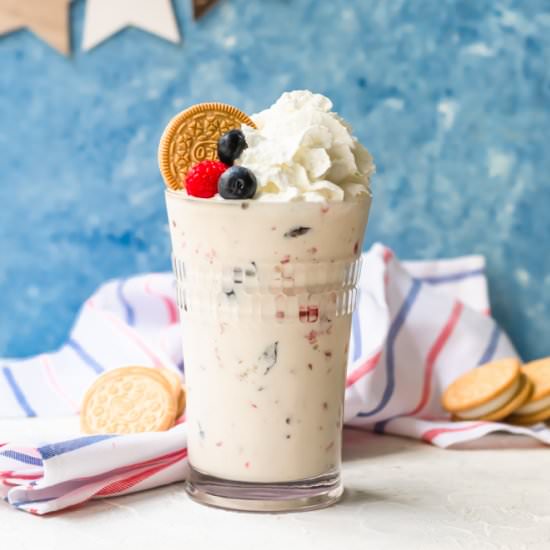 Red, white and blue blizzards - Recipe photo by ltully