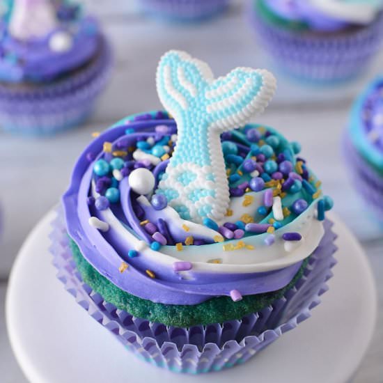 Mermaid Cupcakes - Recipe photo by jsoltys