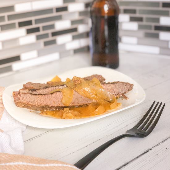 Honey Mustard Brisket - Recipe photo by CandidlyDelicious
